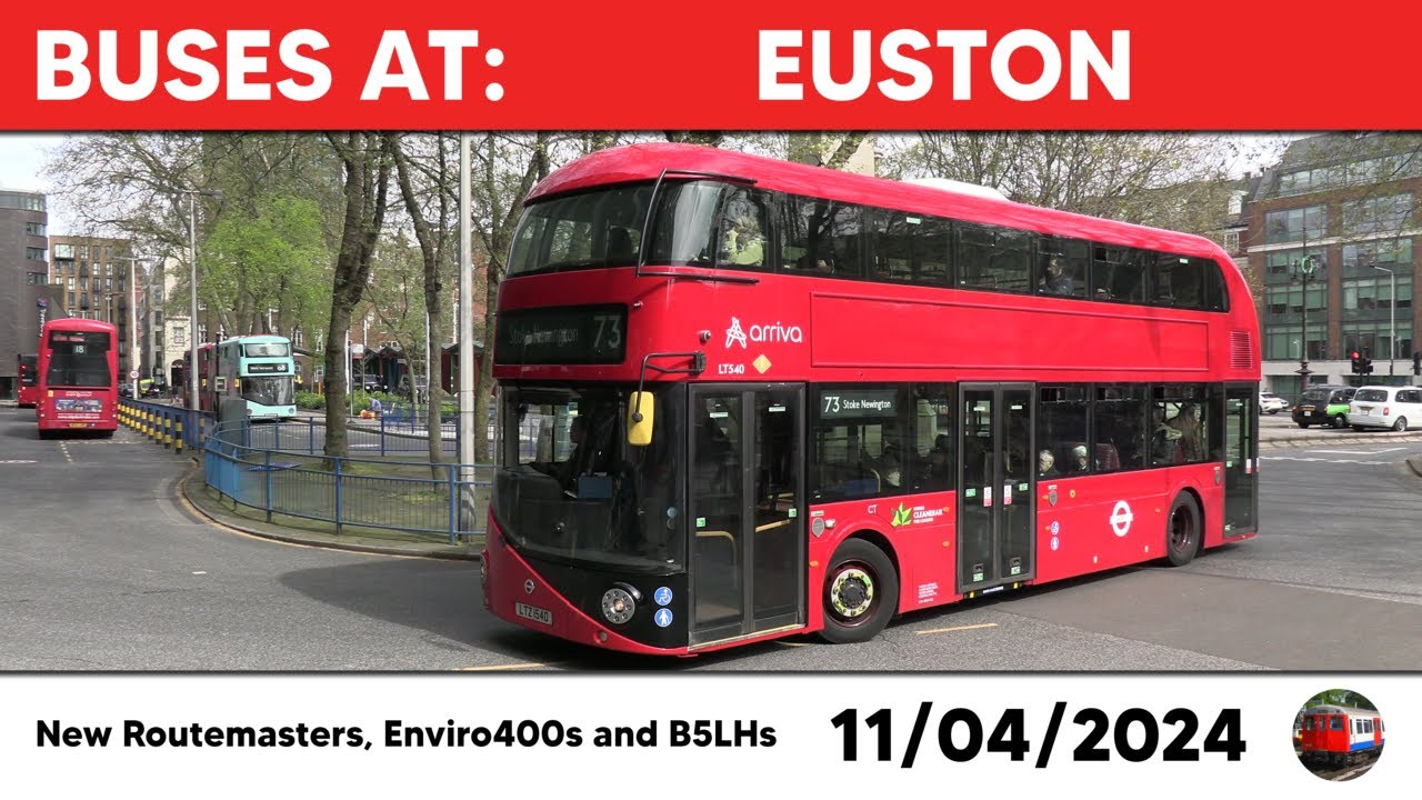 London buses at Euston 11/04/2024