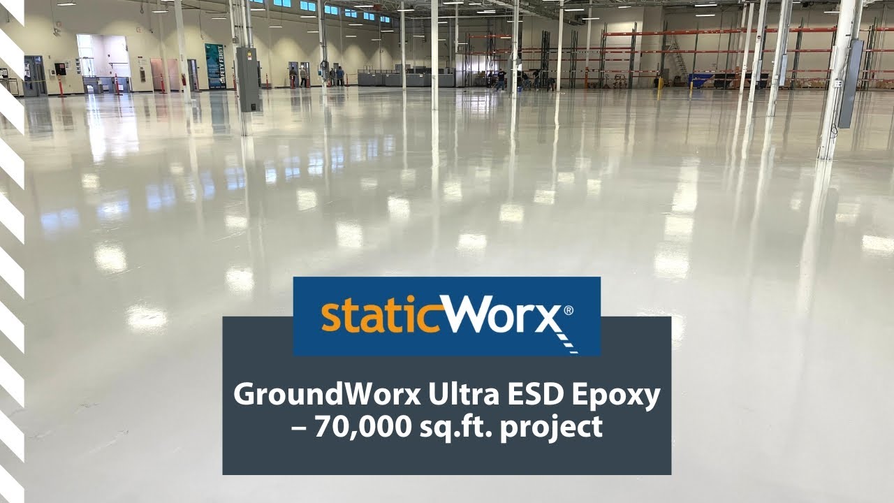 GroundWorx Ultra ESD Epoxy &ndash; 70,000 sq.ft. project