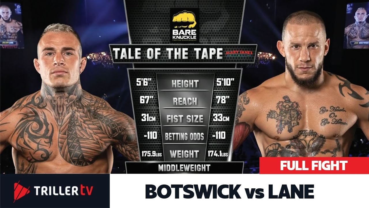 Bare Knuckle Bloodbath: Bostwick vs Lane