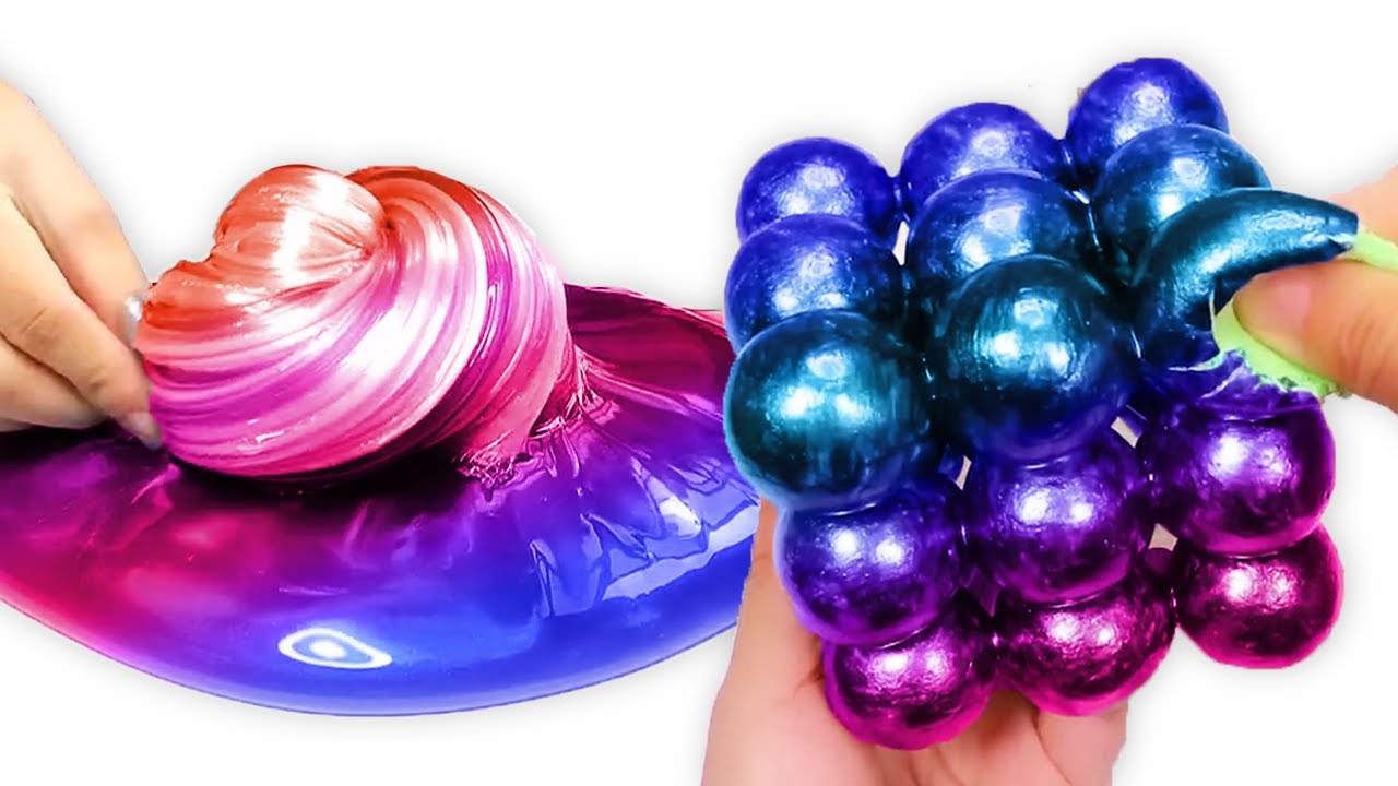 Oddly Satisfying Slime ASMR No Music Videos - Relaxing Slime 2022 - 39