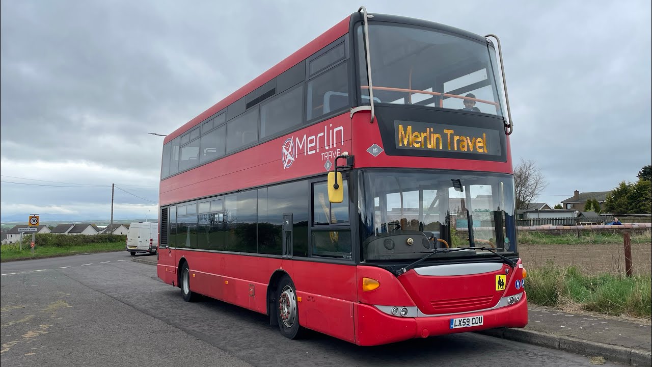 *Power Mode* Merlin Travel Scania N230UD Omnicity (LX59 COU) Bus Bundle shuttle