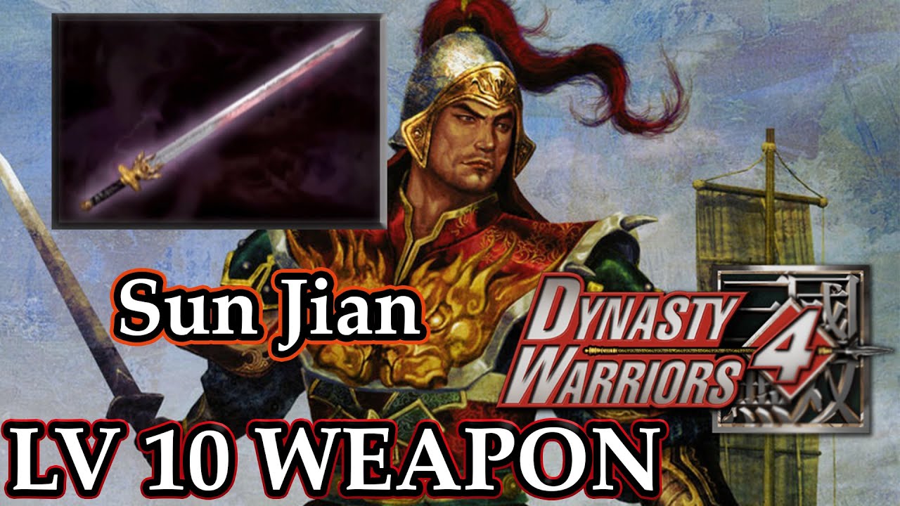 Dynasty Warriors 4 (100%): Sun Jian  -  Level 10 Weapon | Savage Tiger |