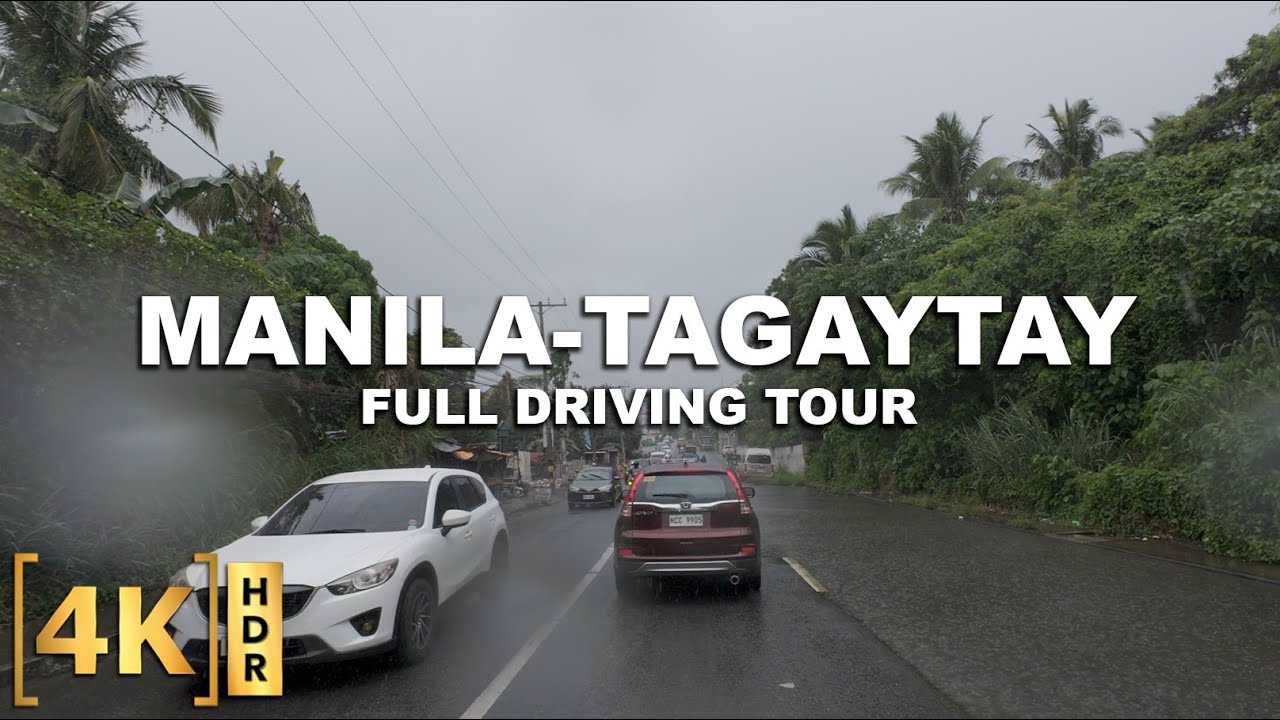 Manila to Tagaytay City - Rain Driving Tour | 2024 Skyway-CALAX | Cavite, Philippines