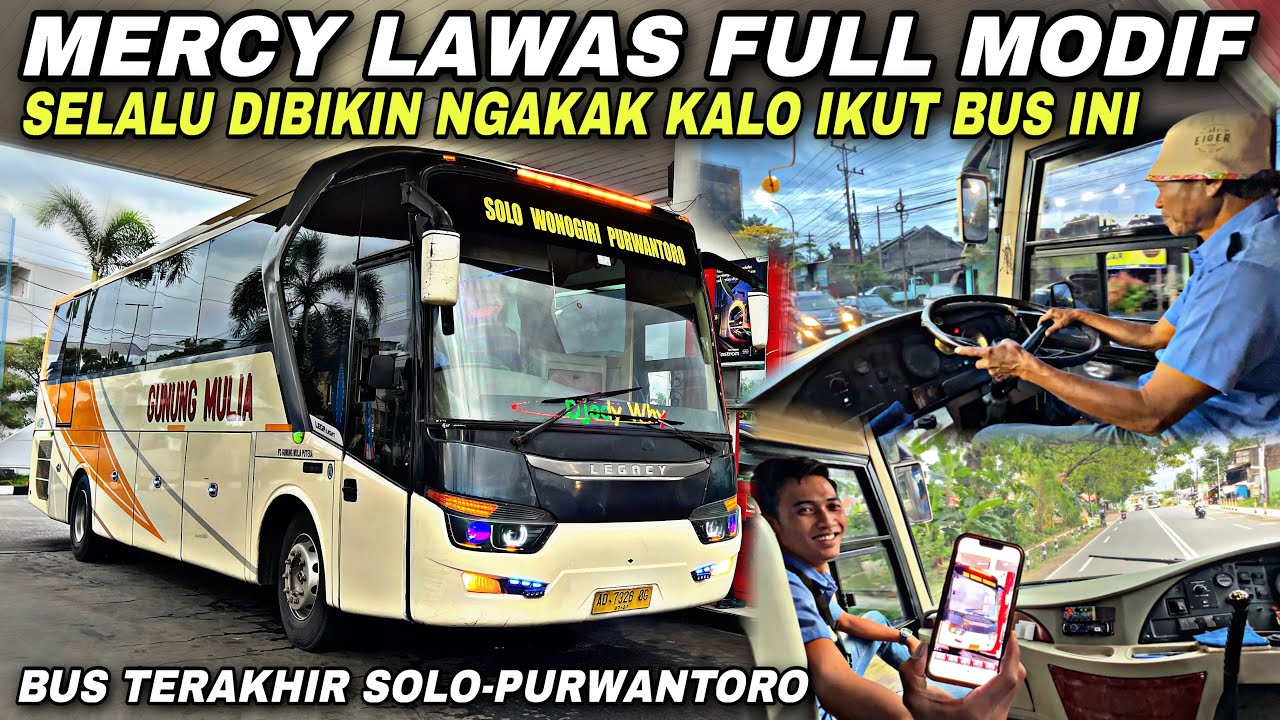 Mercy Lawas Full Modif 😍 Selalu Dibikin Ngakak Kalo Ikut Bus Ini ❗️| trip Gunung Mulia AD 7326 OG