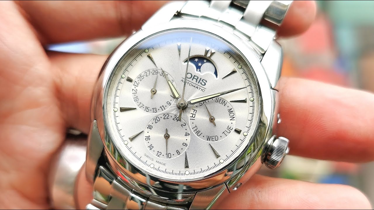 [Giá Tốt] Oris Artelier Moonphase Day Date 0158175464051-0782171 | ICS Authentic