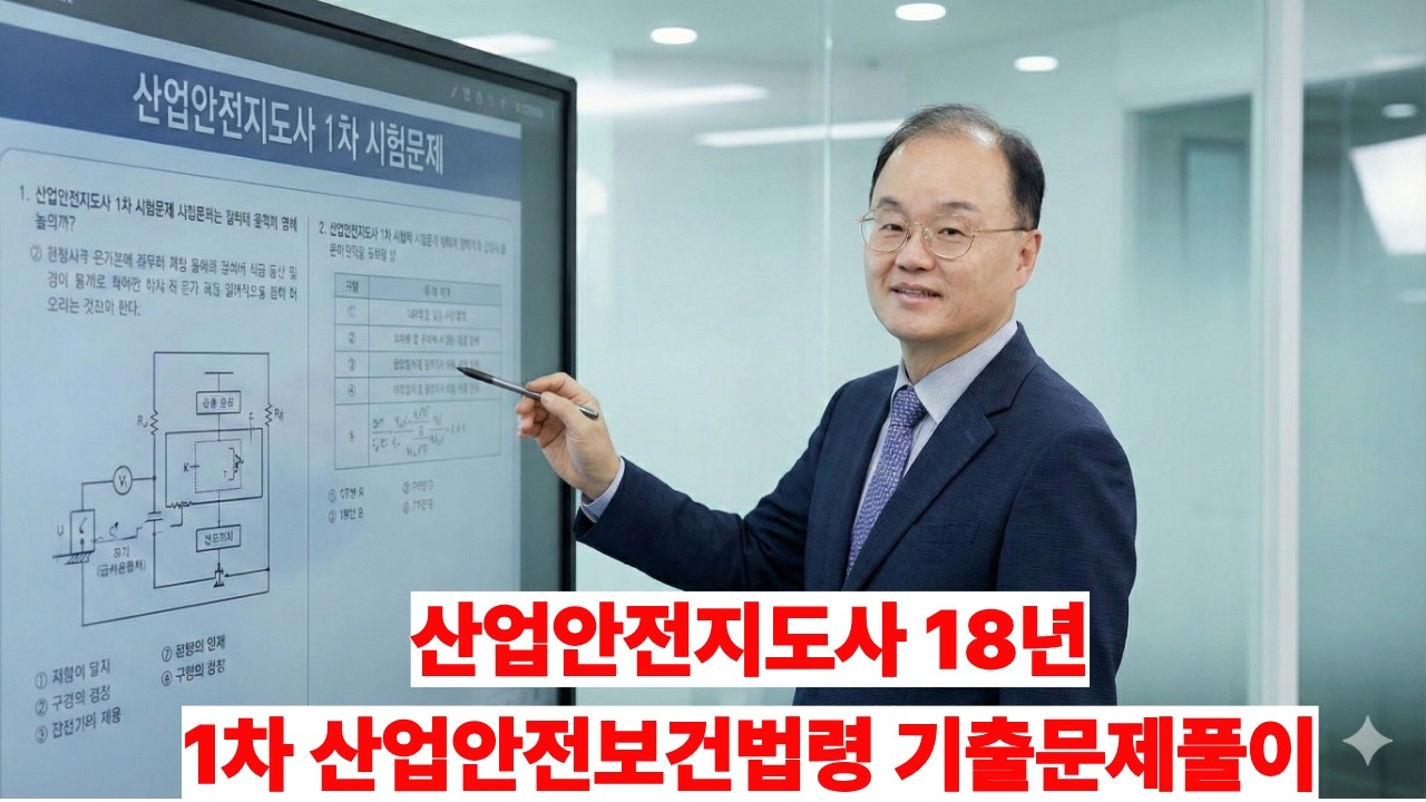 산업안전지도사 1차 기출풀이 | 2018년 산안법 1~25번 (최신 개정법 완벽 적용)