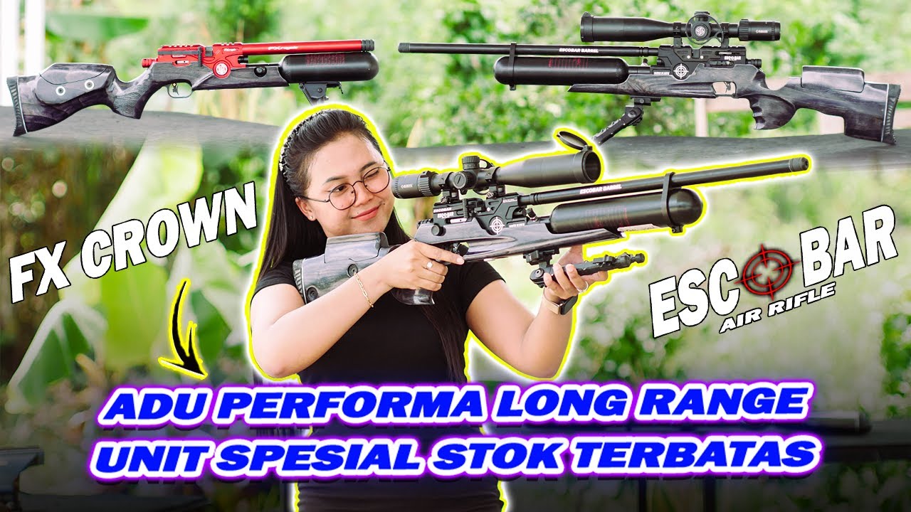 UNIT SPESIAL TERBATAS!! ADU PERFORMA TES AKURASI LONG RANGE PCP BOCAP ESCOBAR VS PCP BOCAP FX CROWN