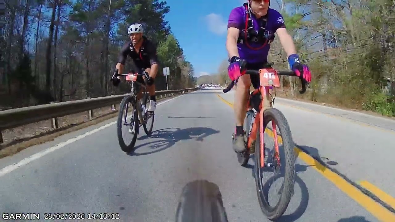 Homegrown Gravel Adventure race rear view Finish!