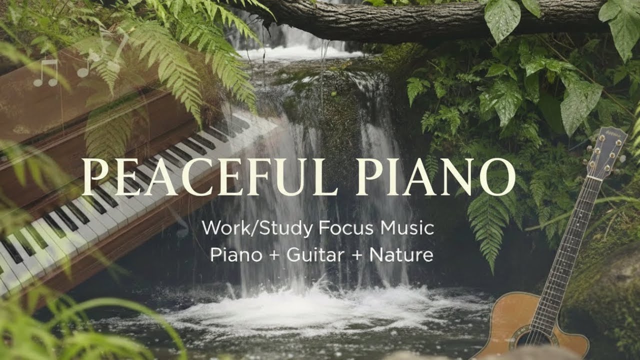 Relaxing Music with Nature Sounds: Peaceful Piano & Guitar | Peacefall Music