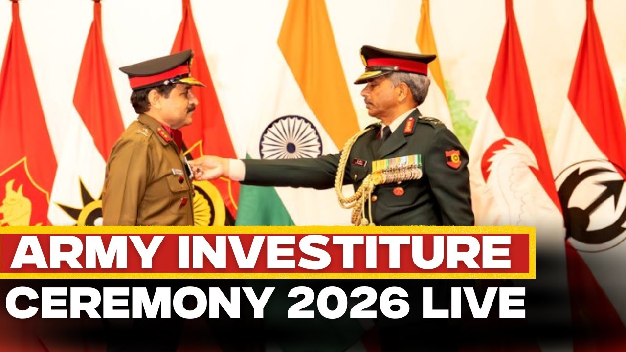 WATCH LIVE: Army Investiture Ceremony 2026 | Jaipur | Indian Army |COAS Gen Upendra Dwivedi