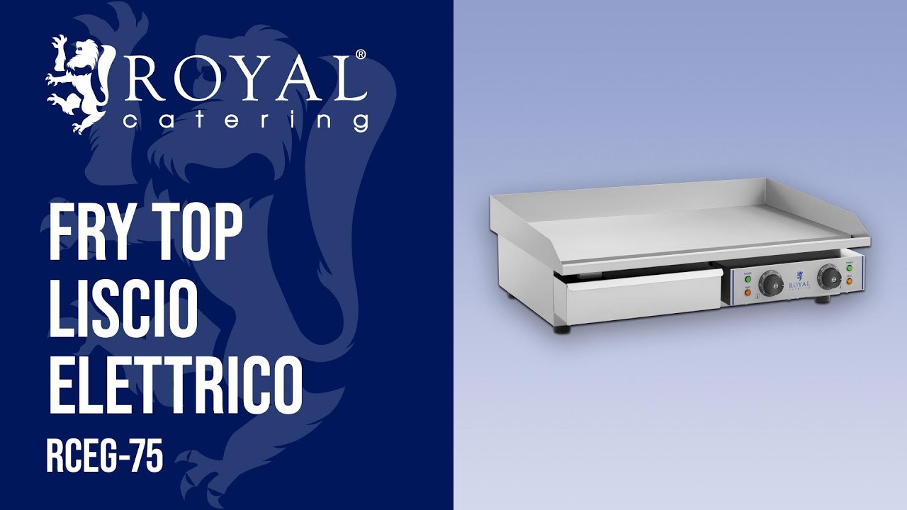 Fry top liscio elettrico RCEG-75 | Royal Catering | Presentazione del prodotto