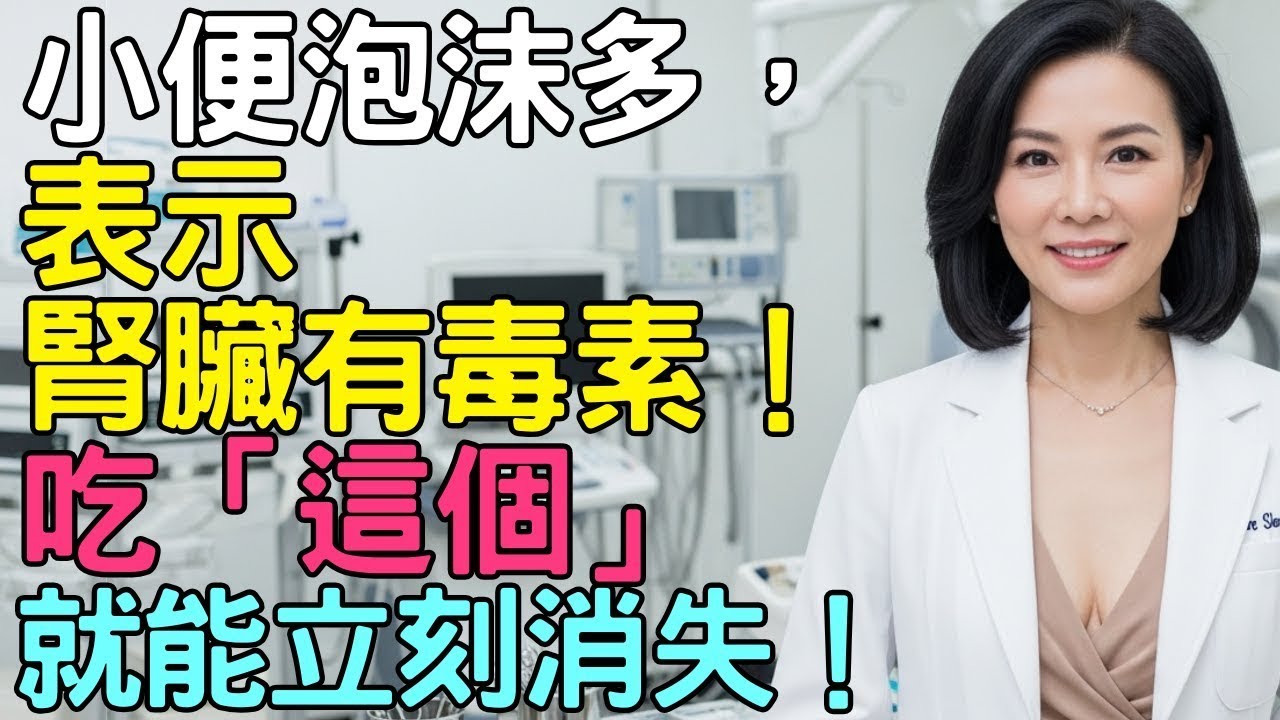 「小便泡沫多，表示腎臟有毒素！ 吃『這個』就能立刻消失！」｜老年之性｜晚年智慧｜晚年幸福｜銀髮族性健康｜生命哲學｜人生故事｜有聲書
