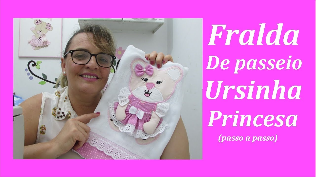 FRALDA DE PASSEIO URSINHA PRINCESA