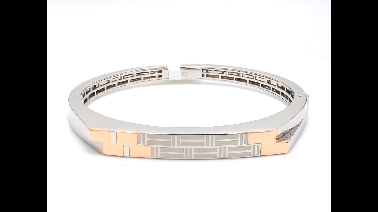 Designer Platinum & Rose Gold Bracelet for Men JL PTB 1084 - Jewelove
