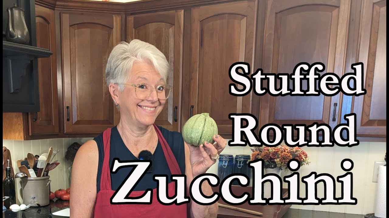 Easy & Delicious Stuffed Round Zucchini (Garden Fresh!)  #zucchinirecipe
