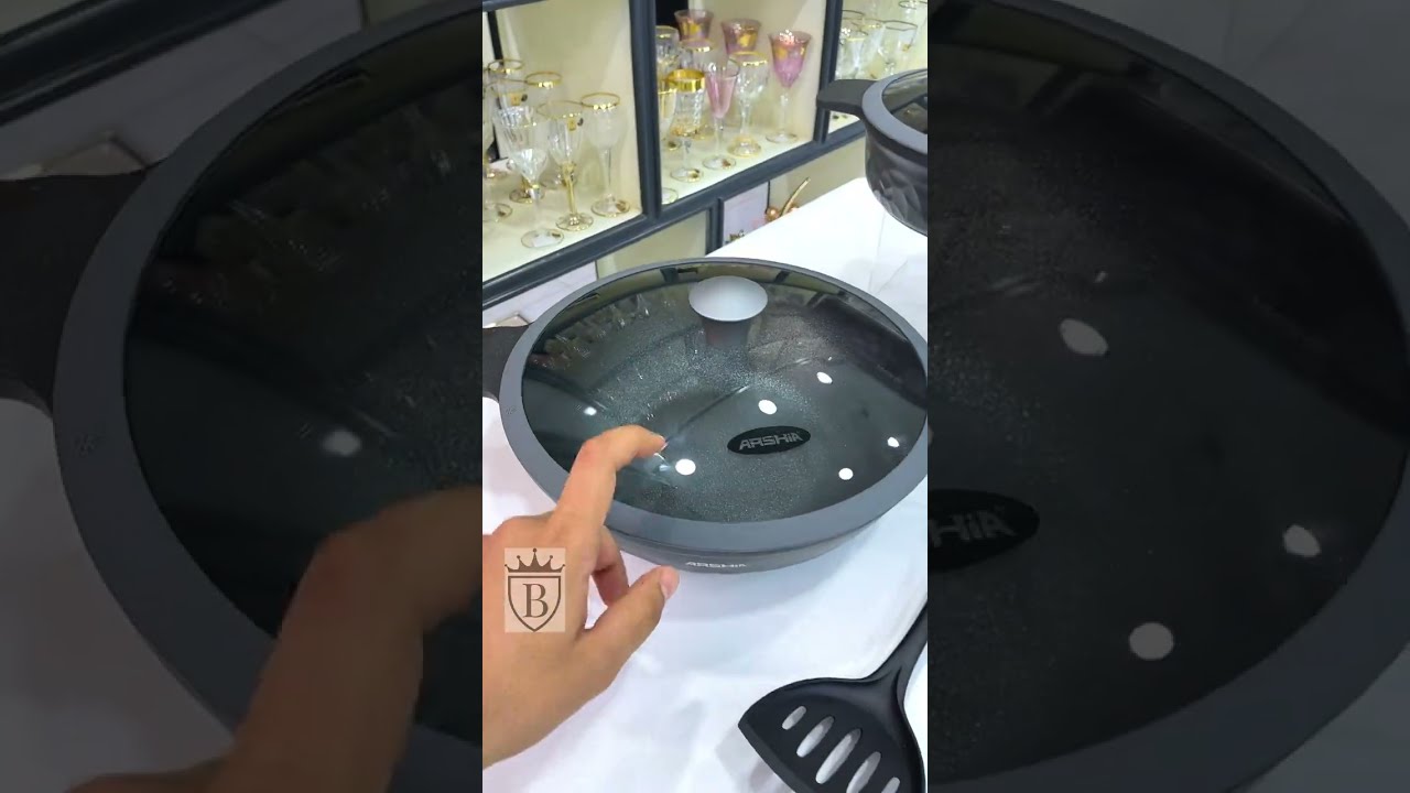طقم حلل ارشيا دايموند 16 قطعة سهلها عليكى بمميزات مش هتلاقيها فى اي طقم تانى ❤