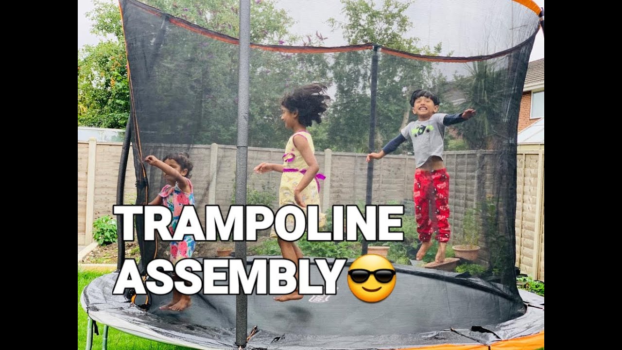 Trampoline 10ft Argos Sportspower Assembly  Building Instruction Unboxing How to Assembly Trampoline