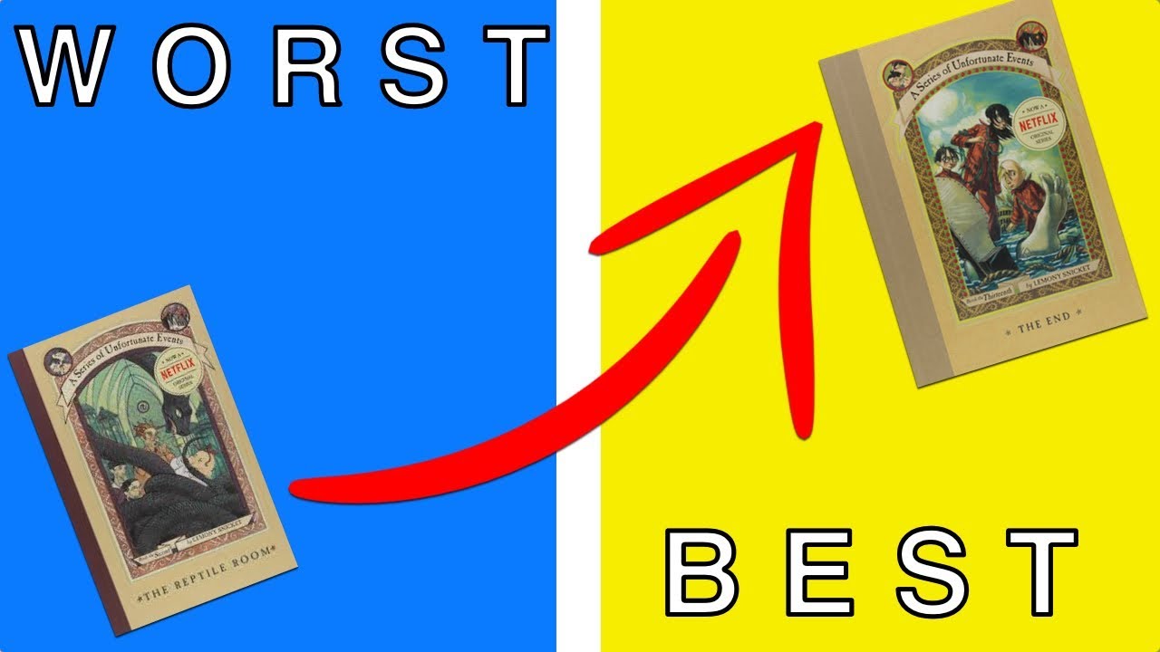 Ranking A Series of Unfortunate Events Books | Least Favorite to Most Favorite (Long Video)