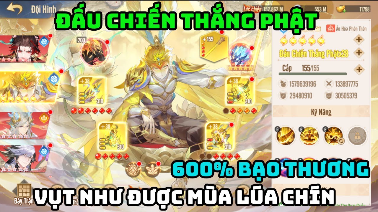 Tây Du VNG Đấu Chiến Thắng Phật Đame Chính - Khỉ Vàng Last Hit End Game Nhanh Gọn Lẹ