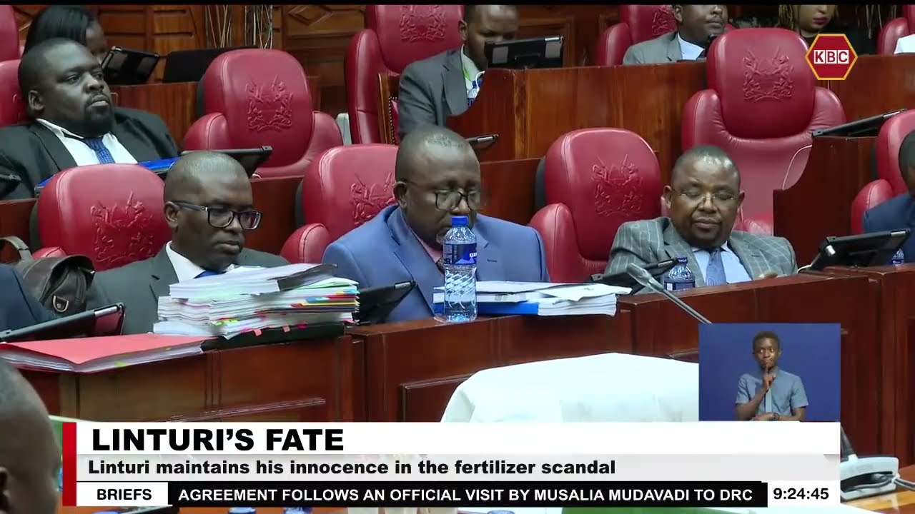 NA select committee concludes Linturi’s Impeachment hearing