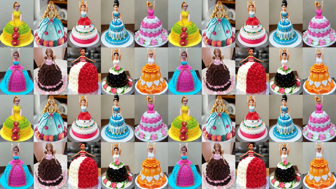 💃Barbie Doll Cake Decoration/Creative Birthday Cake Ideas/Cake Design For Birthday Girl/Baby Cake