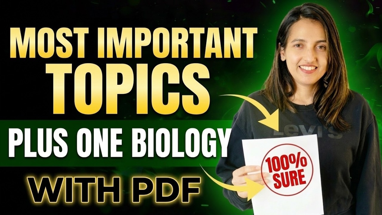 +1 Biology Most Important Topics Complete Note.! Exam Winner +1