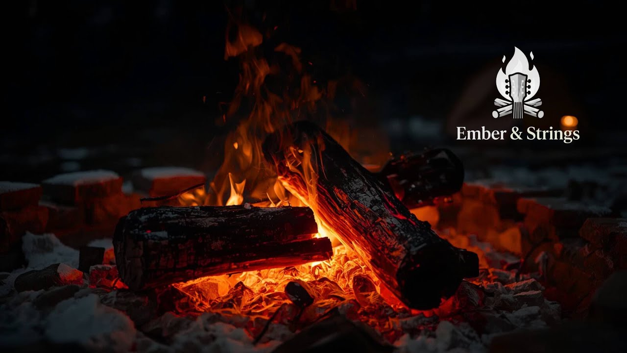 A Warm Winter Night with Gentle Acoustic Guitar