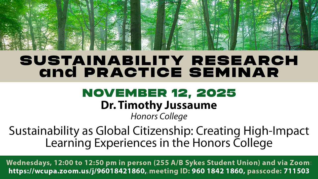 SRPS Fall '25 11/12: Sustainability as Global Citizenship