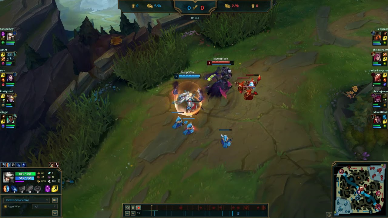 grasp camille early lane phase vs darius