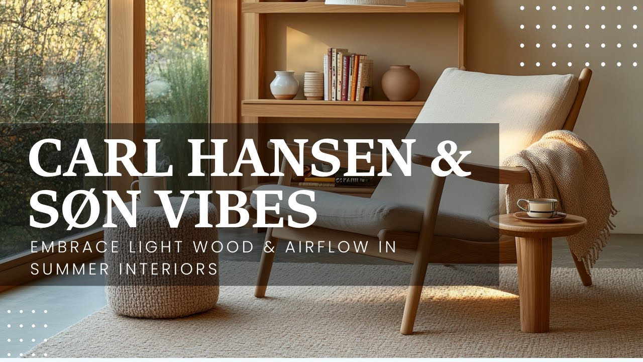 Carl Hansen & Søn Vibes Embrace Light Wood and Airflow in Summer Interiors
