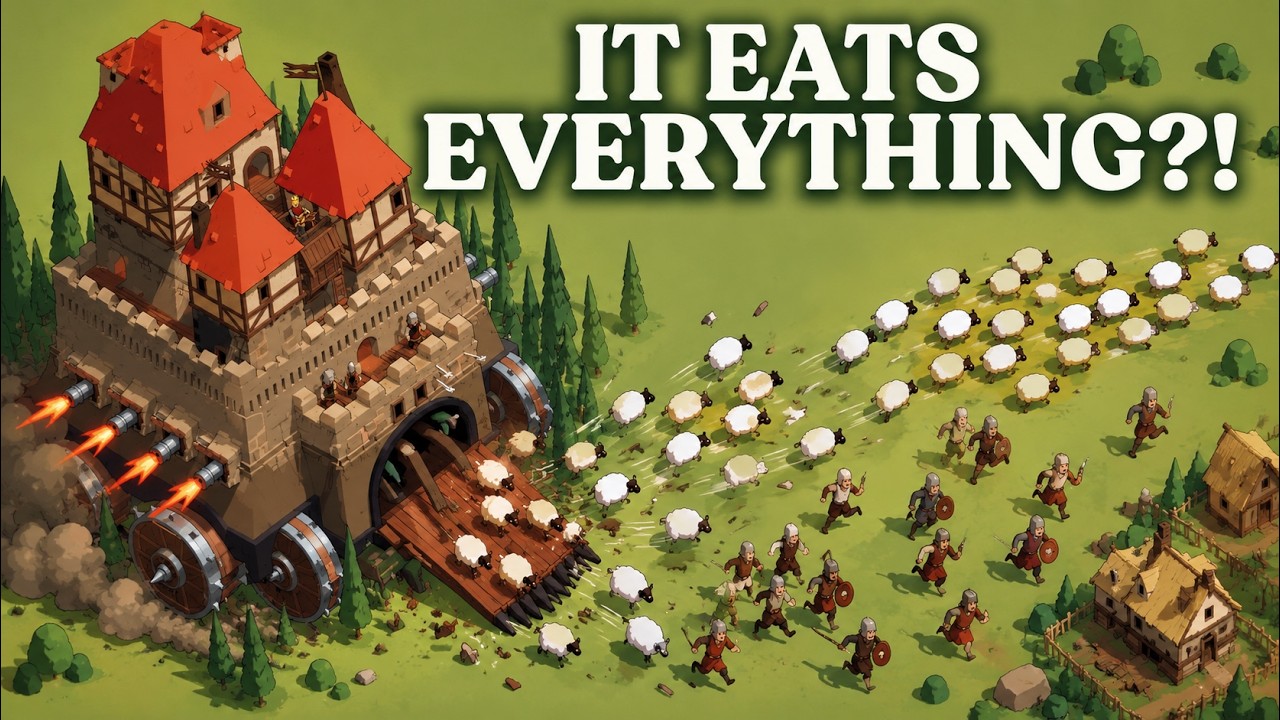 I Built a Moving Castle That DEVOURS Everything | Wanderburg