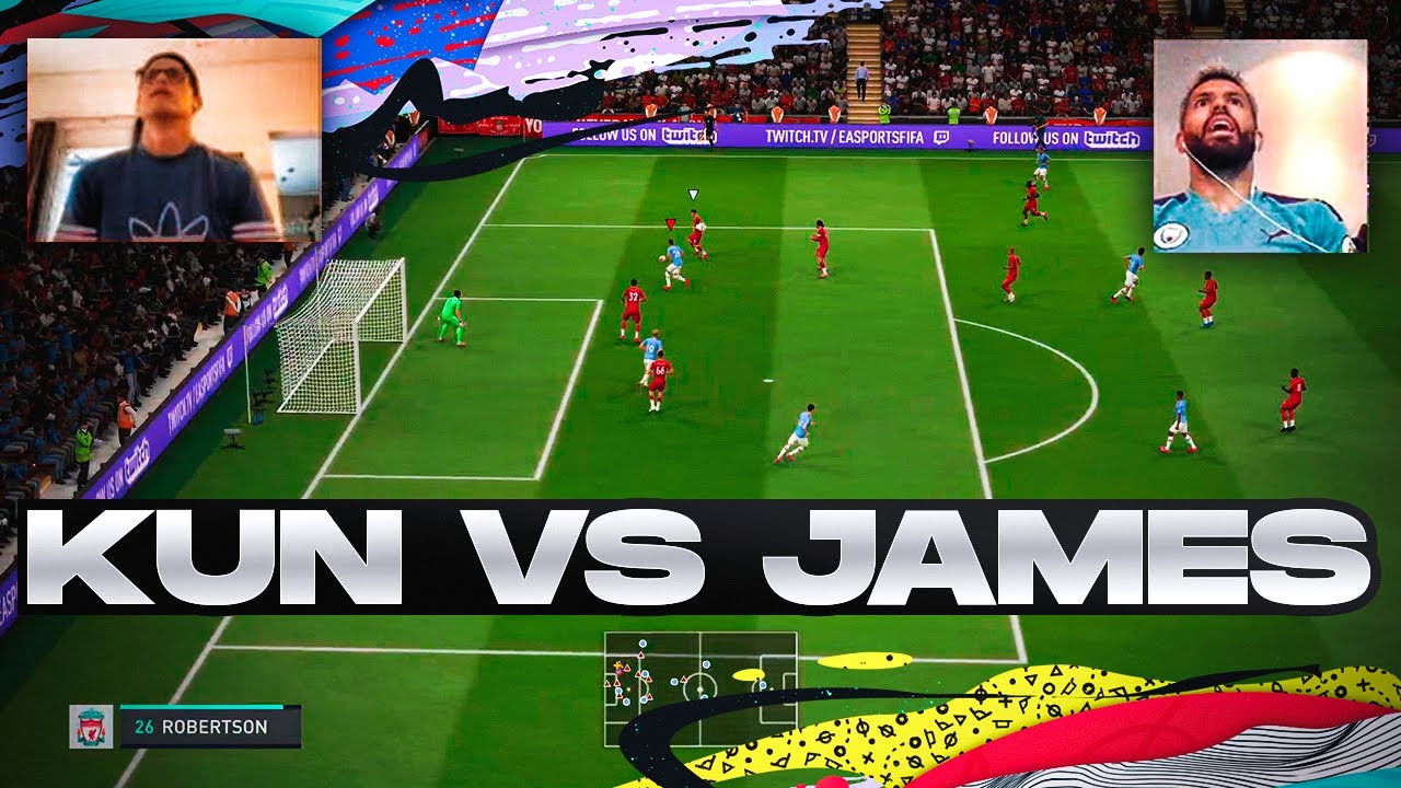 El Kun Ag&uuml;ero Vs. James Rodriguez en FIFA 20