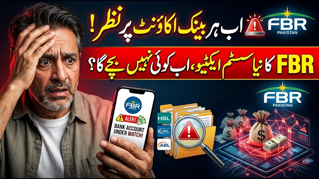 FBR New Bank Account Monitoring System 2026 | FBR Tax Rules