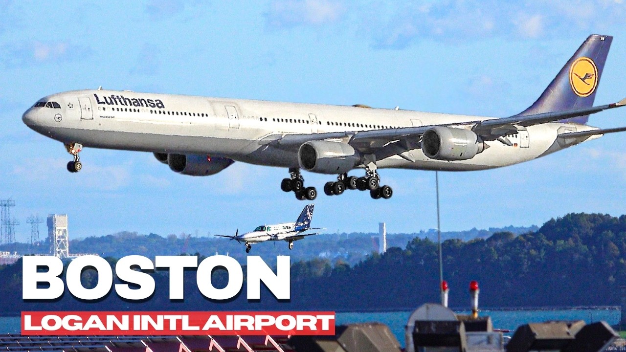 ✈️🇺🇸 Бесперебойное движение реактивных самолетов!Наблюдение за самолётами в аэропорту Бостон Логан