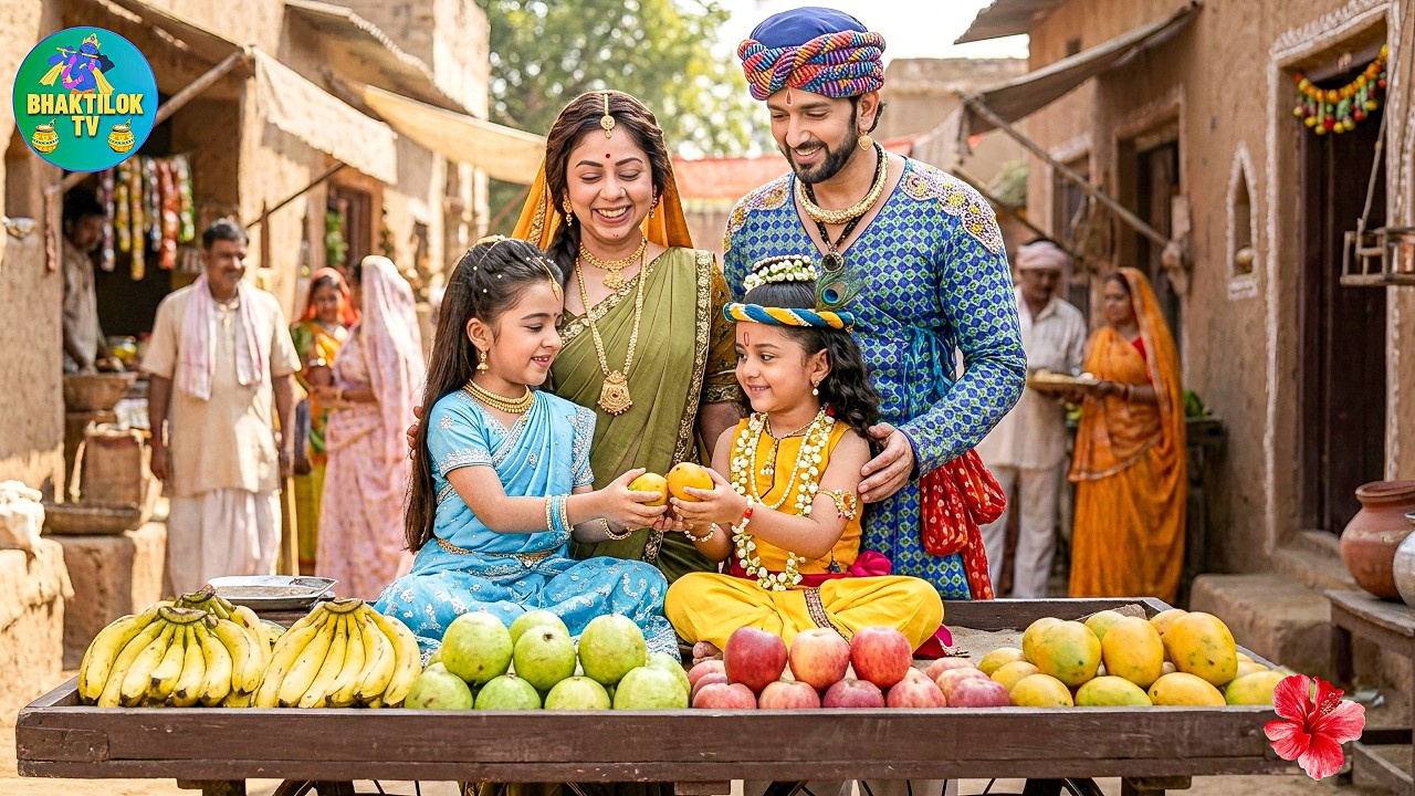 मेले में कान्हा और राधा ने लगाई फलों की रेहड़ी देखकर मैया बाबा हुए भावुक || Yashomati Maiya Ke