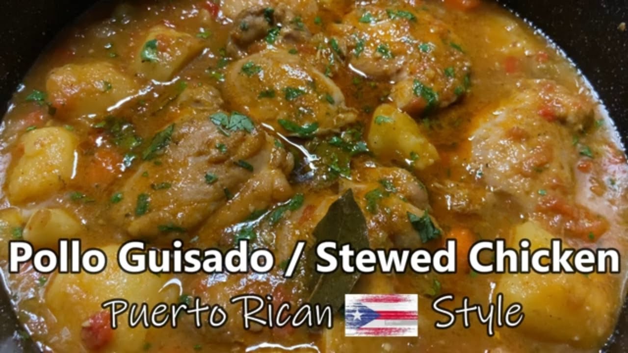 Pollo Guisado Puertorriqueño (how to make Puerto Rican style Chicken Stew)