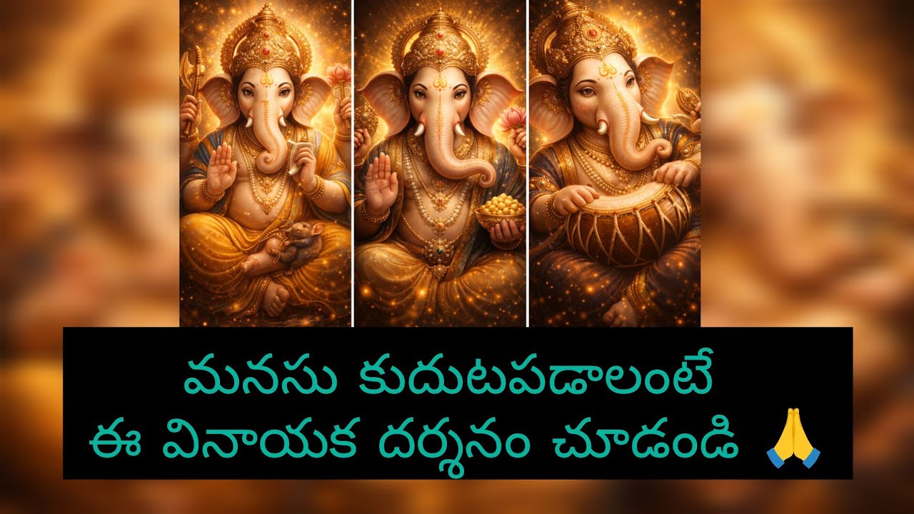 మనసు కుదుటపడాలంటే ఈ వినాయక దర్శనం చూడండి 🙏