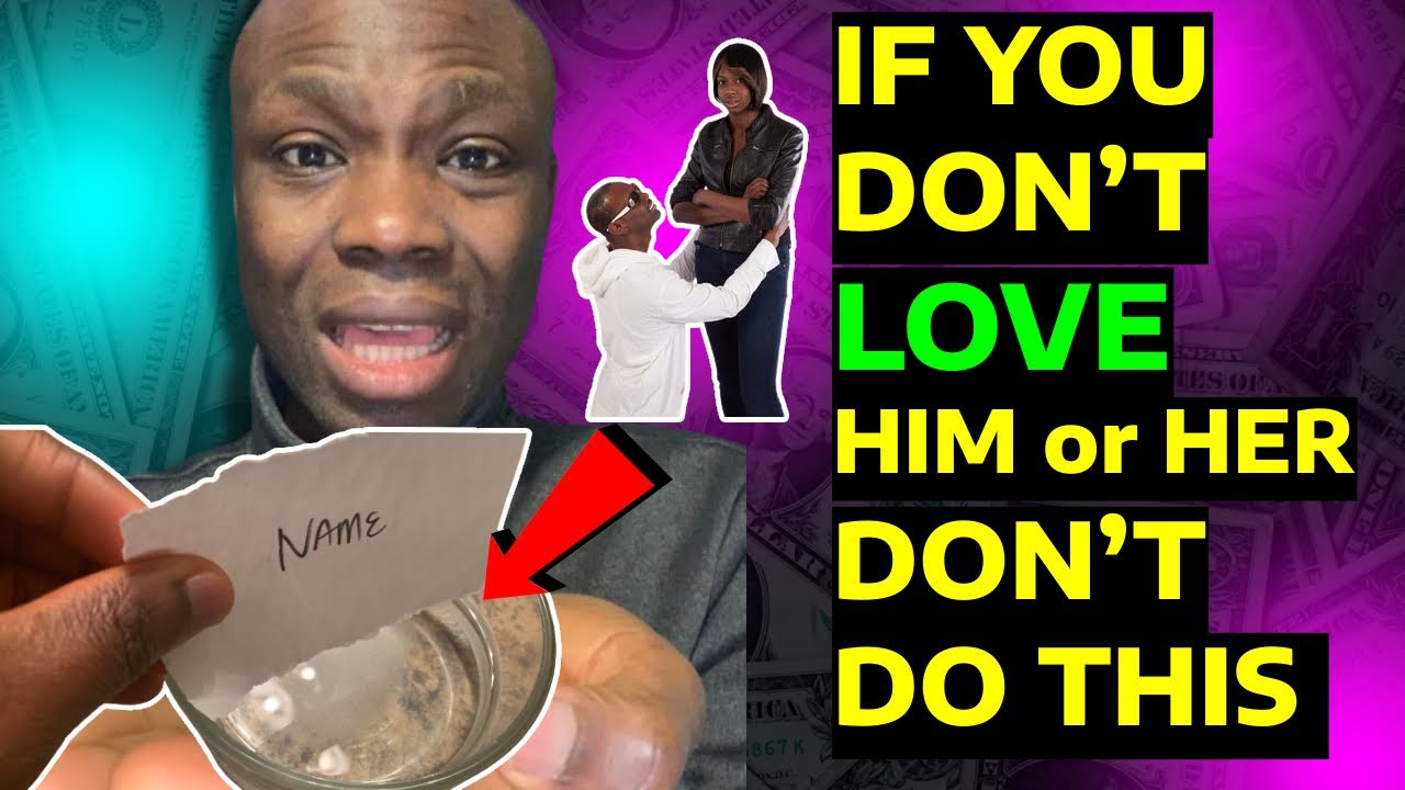 Don't do this Love Spell with urine and salt if you don't love him