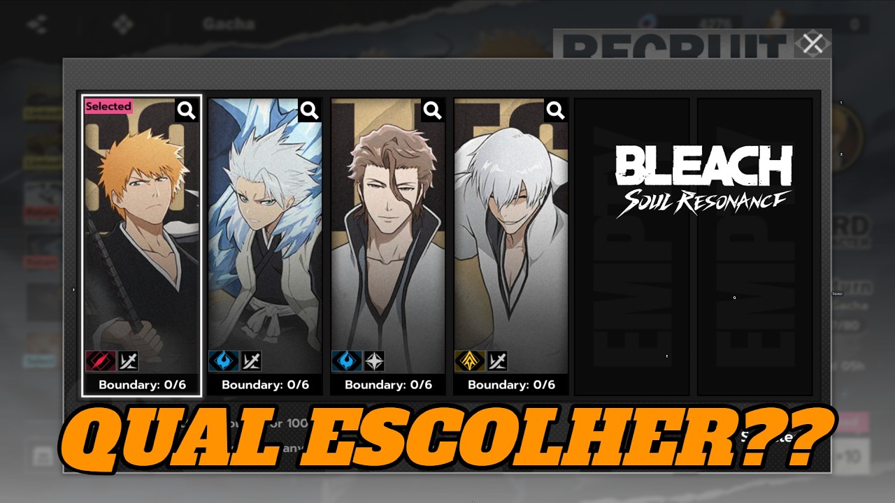 QUAL PERSONAGEM DO RERUN PEGAR??? BLEACH SOUL RESONANCE