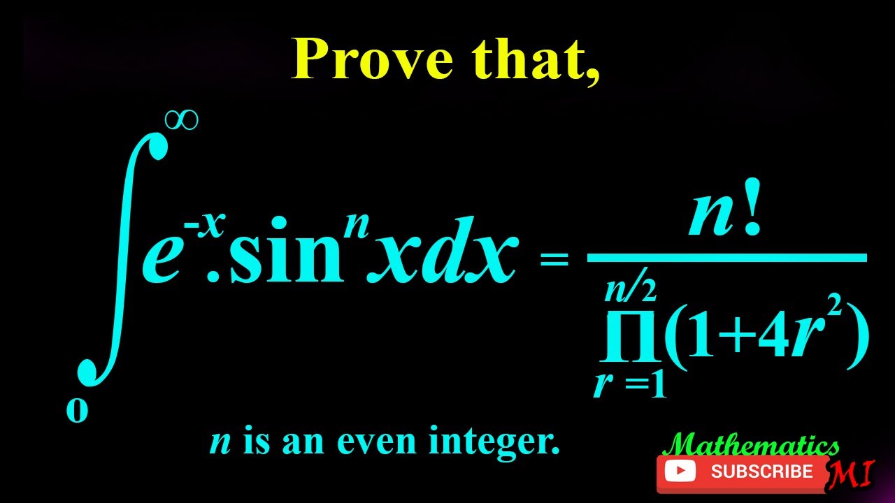 Integral of  e^-x.sin^n(x)