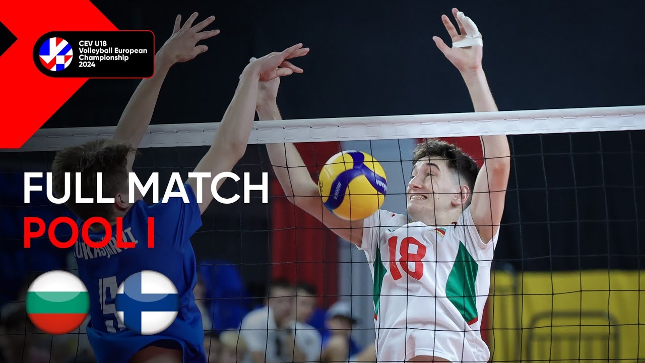 Full Match | Bulgaria vs. Finland - CEV U18 Volleyball European Championship 2024 | Men