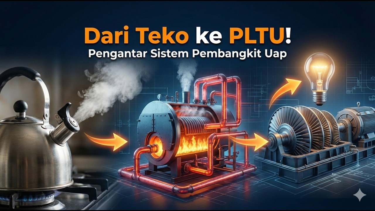 Bagaimana PLTU Menghasilkan Listrik? Penjelasan Dasar Sistem Pembangkit Uap (1.1)