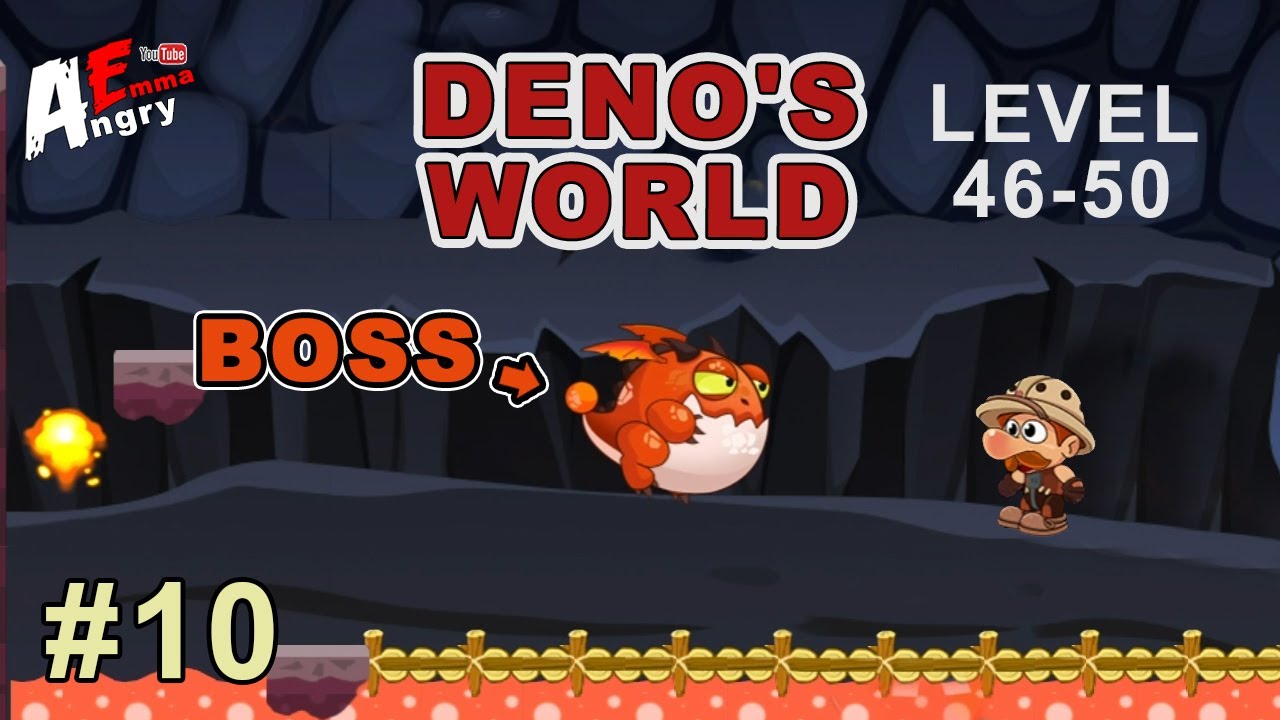 Deno's World - Jungle Adventure - Gameplay #10 level 46-50 + BOSS (Android)