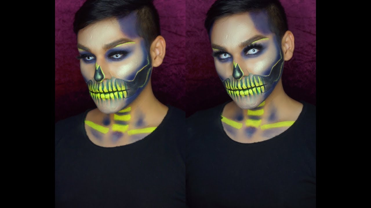 calavera neon , neon skull halloween / Alexis Jimenez
