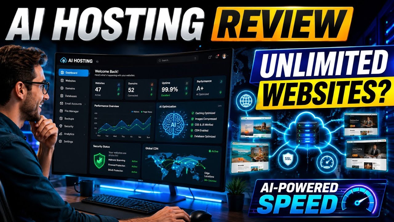 AI Hosting Review 2026 | Unlimited Website Hosting for a One-Time Price? Full Demo & Honest Review