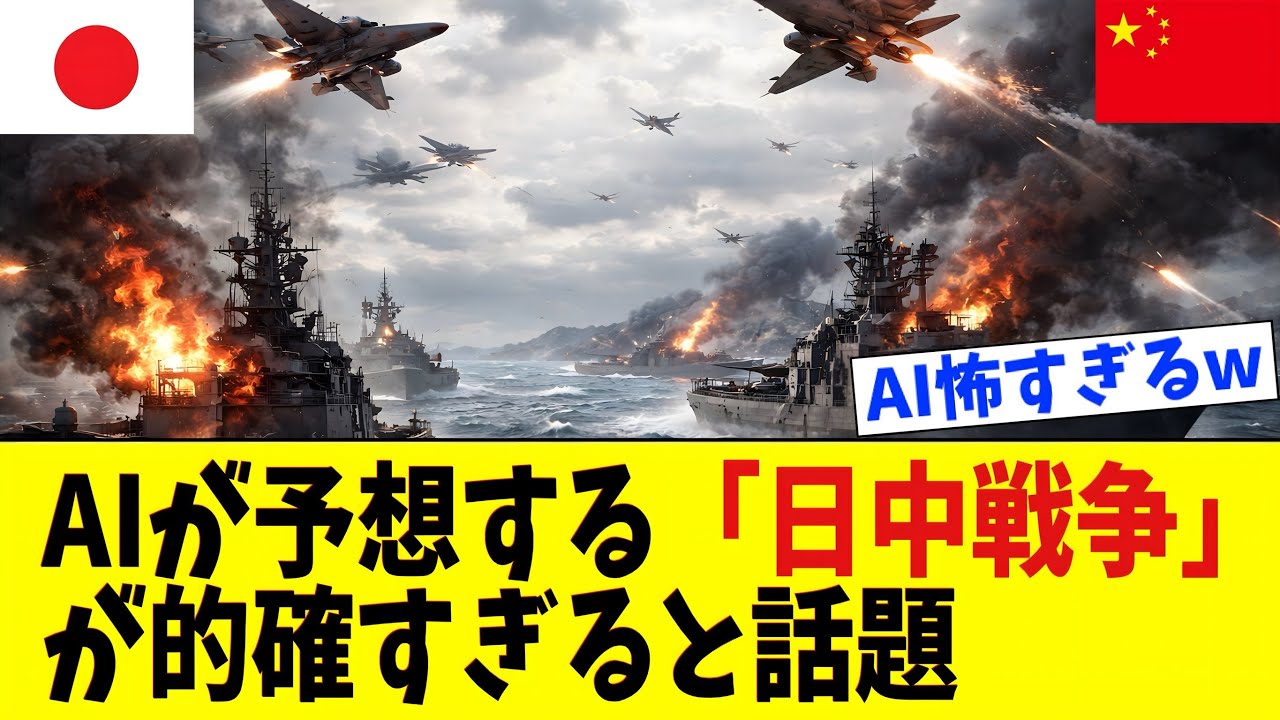 【衝撃】「日中戦争になった瞬間、日本で起きること」