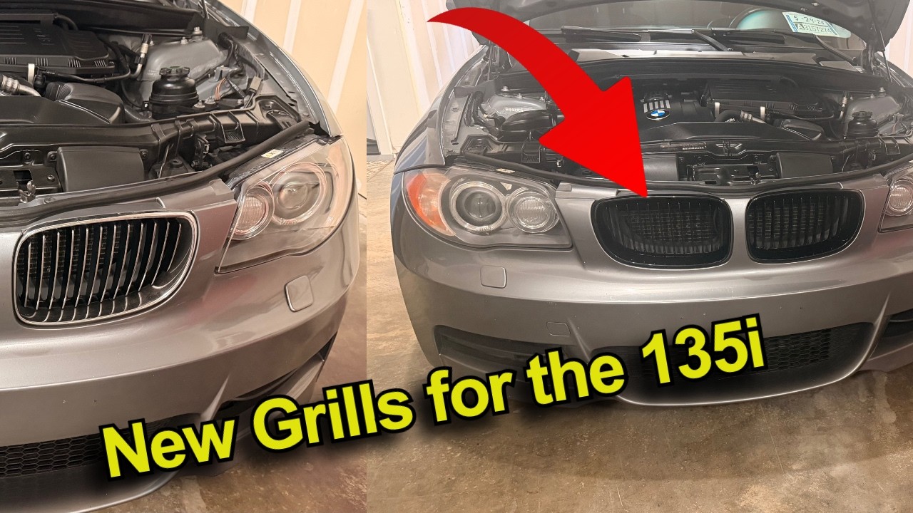 New grills for the 135i / Grill install for the BMW E82