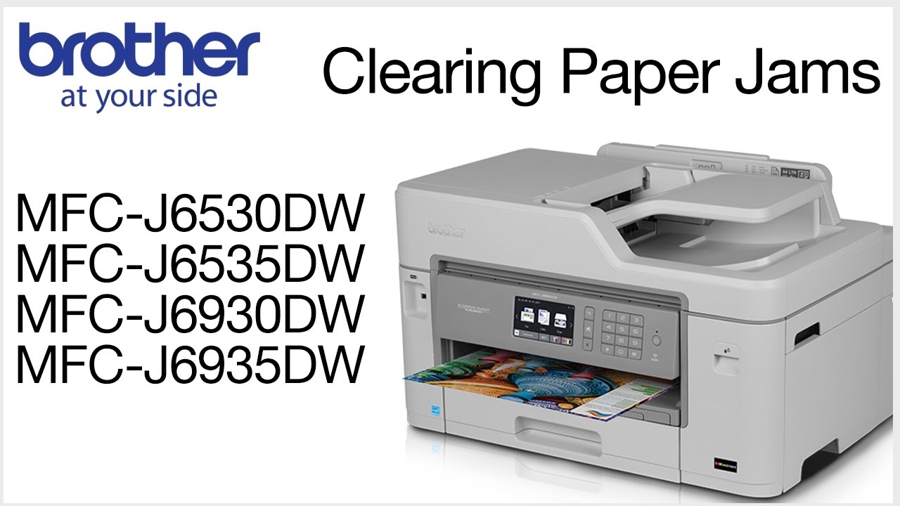 Paper jam errors MFCJ6530DW MFCJ6535DW or MFCJ6930DW