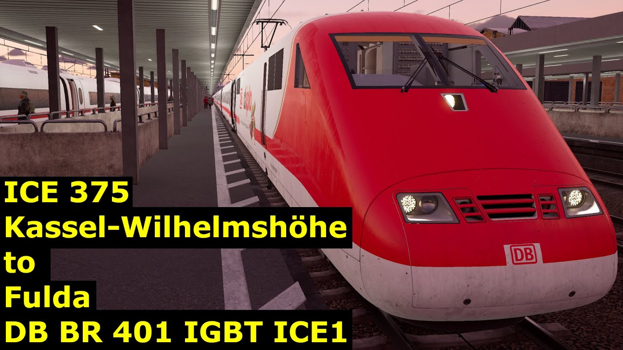 ICE 375 - Kassel-Wilhelmshöhe to Fulda - DB BR 401 IGBT ICE1