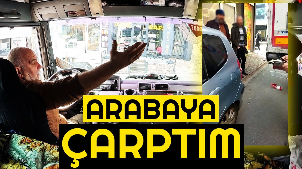 İSTANBUL'DA DAR SOKAKLAR -  ÇIKARKEN ARABAYA ÇAPTIM